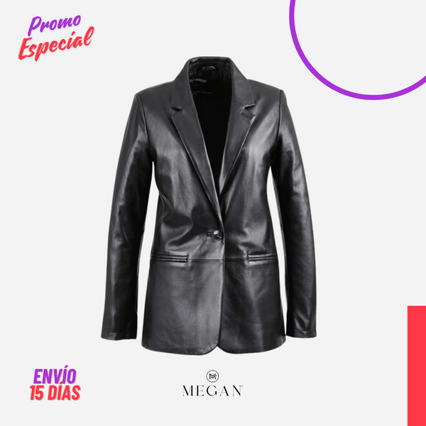 ¡PROMO EXCLUSIVA! 💥- BLAZERS DE CUERO - SCM-12 NEGRO