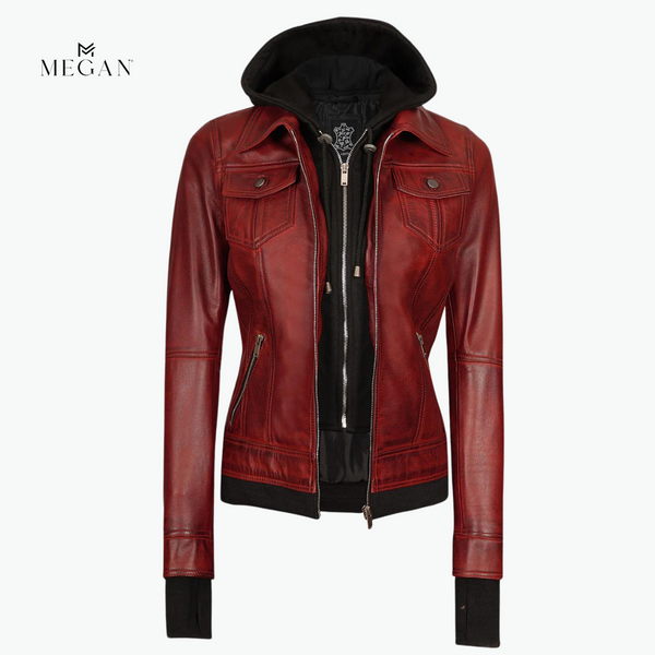 CHAQUETA CCM-38 CON CAPUCHA ROJO