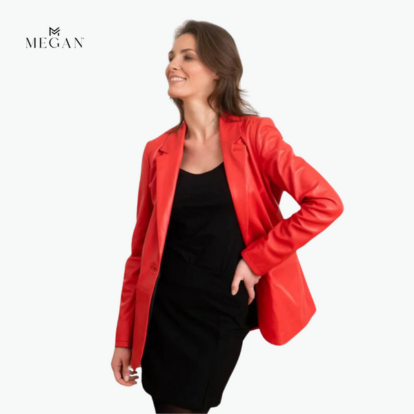 BLAZERS DE CUERO - SCM-12 - ROJO