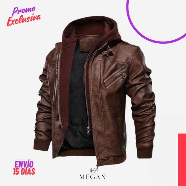 ¡PROMO EXCLUSIVA! 💥- CHAQUETA CCH-38 - CHOCOLATE CON CAPUCHA