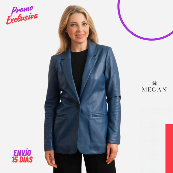 ¡PROMO EXCLUSIVA! 💥- BLAZERS DE CUERO - SCM-12 AZUL