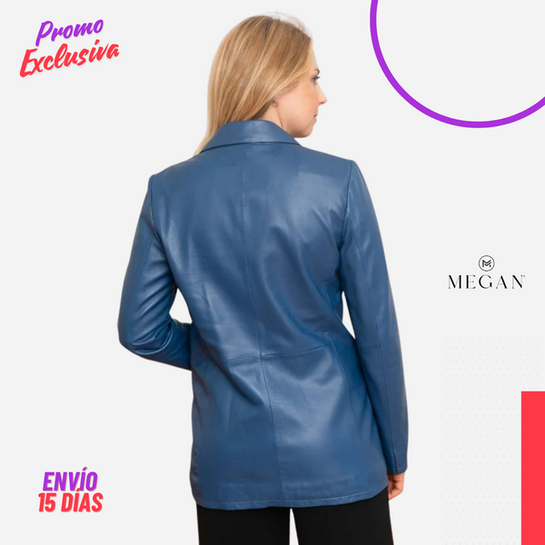 ¡PROMO EXCLUSIVA! 💥- BLAZERS DE CUERO - SCM-12 AZUL