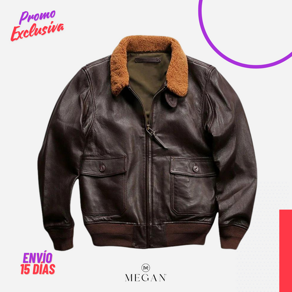 ¡PROMO EXCLUSIVA! 💥- CHAQUETA CCH-23 G-1 AVIATOR A-2 BOMBARDERO MARRÓN