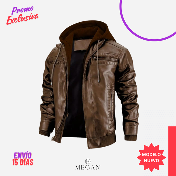 ¡PROMO EXCLUSIVA! 💥- CASACA CCH-61 CON CAPUCHA MARRÓN