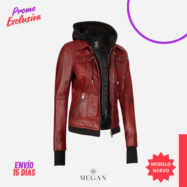 ¡PROMO EXCLUSIVA! 💥- CHAQUETA CCM-38 CON CAPUCHA ROJO