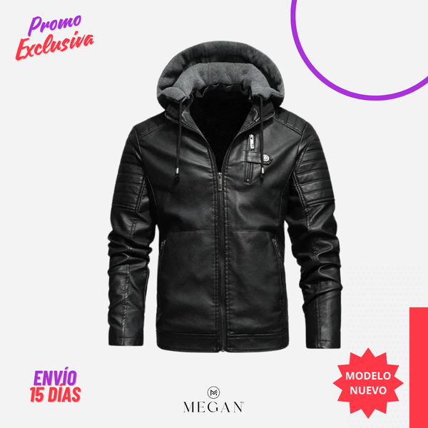 ¡PROMO EXCLUSIVA! 💥- CHAQUETA CCH-75 CON CAPUCHA NEGRO